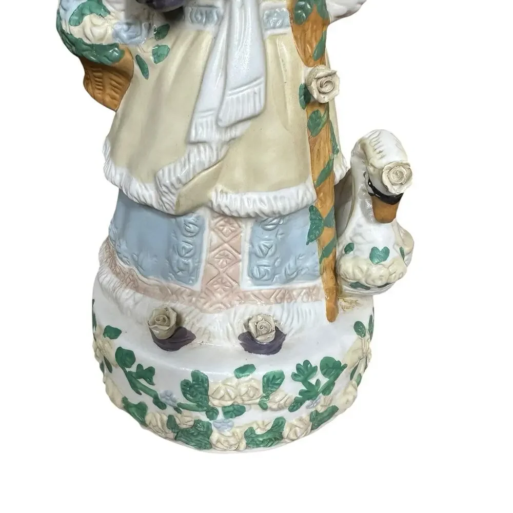 Vintage Victorian Collectors Santa Music Box Figurine 11